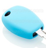 TBU car TBU car Housse de Protection clé compatible avec Renault - Coque Cover Housse étui en Silicone - Bleu clair