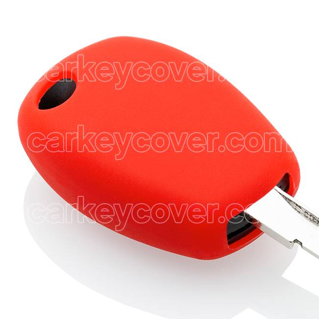 TBU car TBU car Car key cover compatible with Renault - Silicone Protective Remote Key Shell - FOB Case Cover - Red