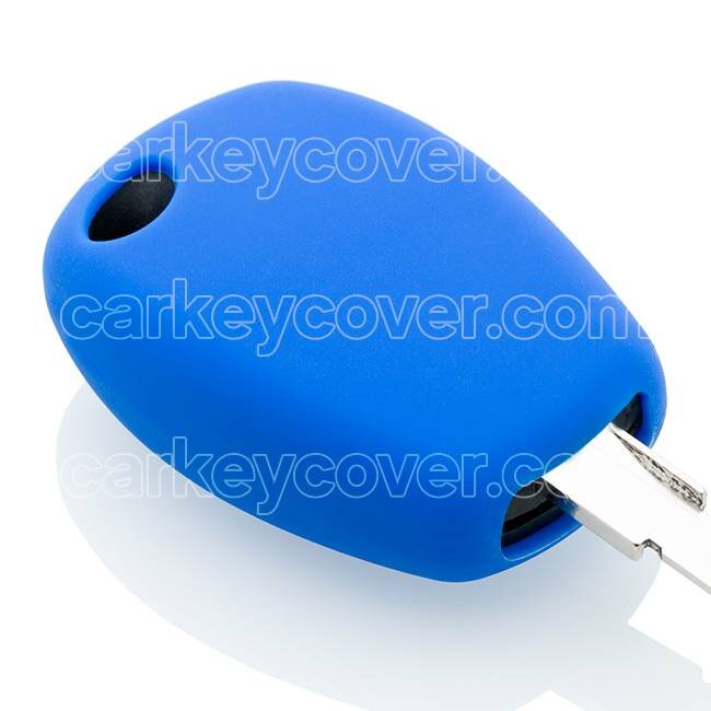 Car key cover compatible with Renault - Silicone Protective Remote Key Shell - FOB Case Cover - Blue