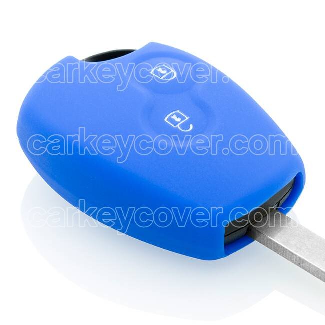 Capa para chave do carro compatível com Renault - Capa Protetora de Chave Remota de Silicone - Tampa Remota FOB - Azul