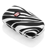 TBU car TBU car Funda Carcasa llave compatible con Seat - Funda de Silicona - Cover de Llave Coche - Cebra