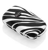 TBU car Audi Capa Silicone Chave do carro - Capa protetora - Tampa remota FOB - Zebra