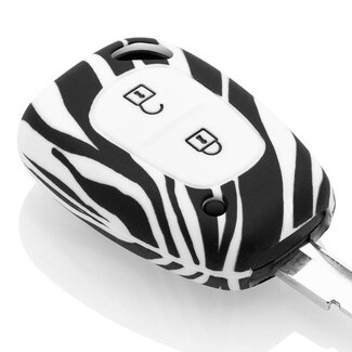 TBU car® Nissan Sleutel Cover - Zebra