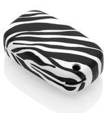 TBU car Mercedes Capa Silicone Chave do carro - Capa protetora - Tampa remota FOB - Zebra