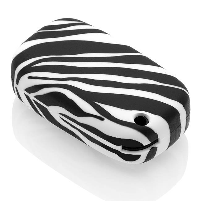 TBU car TBU car Cover chiavi auto compatibile con Mercedes - Copertura protettiva - Custodia Protettiva in Silicone - Zebra