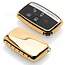 Car key cover compatible with Range Rover - TPU Protective Remote Key Shell - FOB Case Cover - Gold