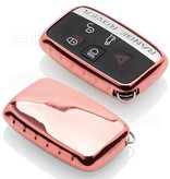 TBU car Range Rover Capa TPU Chave do carro - Capa protetora - Tampa remota FOB - Rosa Ouro