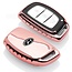 Capa para chave do carro compatível com Hyundai - Capa Protetora de Chave Remota de TPU - Tampa Remota FOB - Rosa Ouro