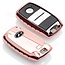 Capa para chave do carro compatível com Hyundai - Capa Protetora de Chave Remota de TPU - Tampa Remota FOB - Rosa Ouro