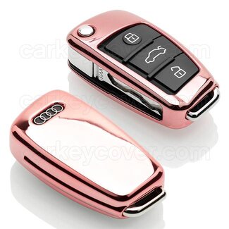 TBU car® Audi Capa TPU Chave - Rosa ouro