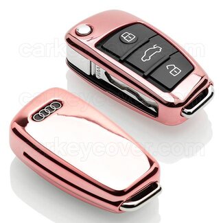 TBU car® Audi Funda Carcasa llave - Oro rosa