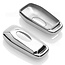 Housse de Protection clé compatible avec Ford - Coque Cover Housse étui en TPU - Chrome