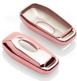 TBU car TBU car Funda Carcasa llave compatible con Ford - Funda de TPU - Cover de Llave Coche - Oro Rosa