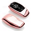 Funda Carcasa llave compatible con Mercedes - Funda de TPU - Cover de Llave Coche - Oro Rosa