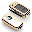 Cover chiavi auto compatibile con VW - Copertura protettiva - Custodia Protettiva in TPU - Oro