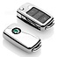 Capa para chave do carro compatível com Skoda - Capa Protetora de Chave Remota de TPU - Tampa Remota FOB - Cromado