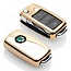 Capa para chave do carro compatível com Skoda - Capa Protetora de Chave Remota de TPU - Tampa Remota FOB - Ouro