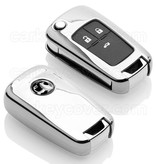 TBU car TBU car Cover chiavi auto compatibile con Vauxhall - Copertura protettiva - Custodia Protettiva in TPU - Cromo argento