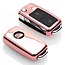 Funda Carcasa llave compatible con Seat - Funda de TPU - Cover de Llave Coche - Oro Rosa