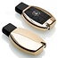 Housse de Protection clé compatible avec Mercedes - Coque Cover Housse étui en TPU - Gold