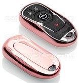 TBU car TBU car Funda Carcasa llave compatible con Opel - Funda de TPU - Cover de Llave Coche - Oro Rosa