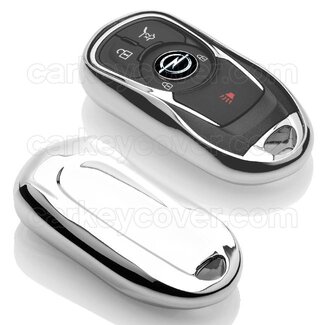 TBU car® Opel Cover chiavi - Cromo argento