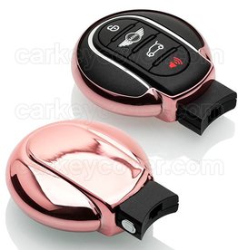 TBU car Mini Capa TPU Chave - Rosa ouro