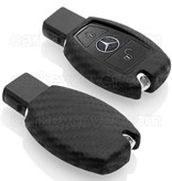 TBU car TBU car Car key cover compatible with Mercedes - Silicone Protective Remote Key Shell - FOB Case Cover - Carbon