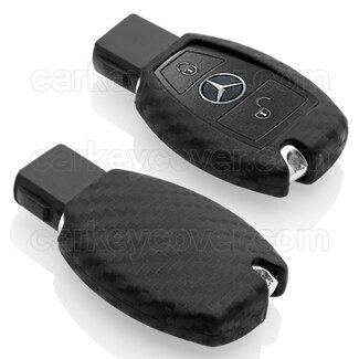 TBU car® Mercedes Funda Carcasa llave - Carbon