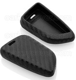 TBU car TBU car Housse de Protection clé compatible avec BMW - Coque Cover Housse étui en Silicone - Carbon