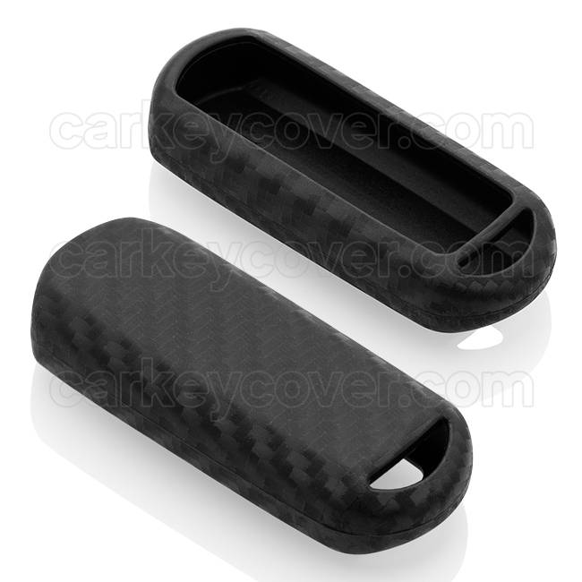 TBU car TBU car Car key cover compatible with Mazda - Silicone Protective Remote Key Shell - FOB Case Cover - Carbon