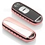 Capa para chave do carro compatível com Mazda - Capa Protetora de Chave Remota de TPU - Tampa Remota FOB - Rosa Ouro