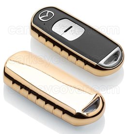 TBU car Mazda Housse de protection clé - Or / Gold