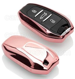 TBU car Peugeot Funda Carcasa llave - Oro rosa