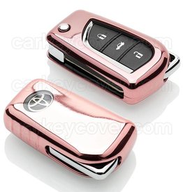 TBU car Toyota Funda Carcasa llave - Oro rosa