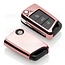 Sleutel cover compatibel met VW - TPU sleutel hoesje / beschermhoesje autosleutel - Roségoud