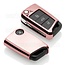Funda Carcasa llave compatible con Skoda - Funda de TPU - Cover de Llave Coche - Oro Rosa