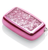 TBU car Range Rover Capa TPU Chave do carro - Capa protetora - Tampa remota FOB - Rosa Liquid glitters