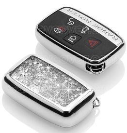 TBU car Range Rover Funda Carcasa llave - Plata Liquid glitters