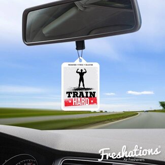 TBU car® Air freshener Fitness - Train Hard | New Car