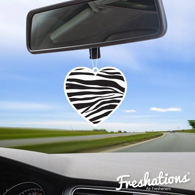 Luchtverfrissers by Freshations | Heart Collection - Zebra | Fruit Cocktail