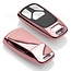 Capa para chave do carro compatível com Audi - Capa Protetora de Chave Remota de TPU - Tampa Remota FOB - Rosa Ouro
