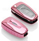 TBU car Ford Capa TPU Chave do carro - Capa protetora - Tampa remota FOB - Rosa Ouro