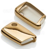 TBU car TBU car Autoschlüssel Hülle kompatibel mit VW 3 Tasten (Keyless Entry) - Schutzhülle aus TPU - Auto Schlüsselhülle Cover in Gold