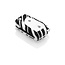 Capa para chave do carro compatível com Toyota - Capa Protetora de Chave Remota de Silicone - Tampa Remota FOB - Zebra