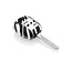 Capa para chave do carro compatível com Toyota - Capa Protetora de Chave Remota de Silicone - Tampa Remota FOB - Zebra