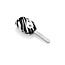 Cover chiavi auto compatibile con Honda - Copertura protettiva - Custodia Protettiva in Silicone - Zebra