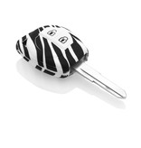 TBU car Opel Capa Silicone Chave do carro - Capa protetora - Tampa remota FOB - Zebra