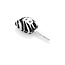 Capa para chave do carro compatível com Opel - Capa Protetora de Chave Remota de Silicone - Tampa Remota FOB - Zebra