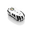 Capa para chave do carro compatível com Alfa Romeo - Capa Protetora de Chave Remota de Silicone - Tampa Remota FOB - Zebra